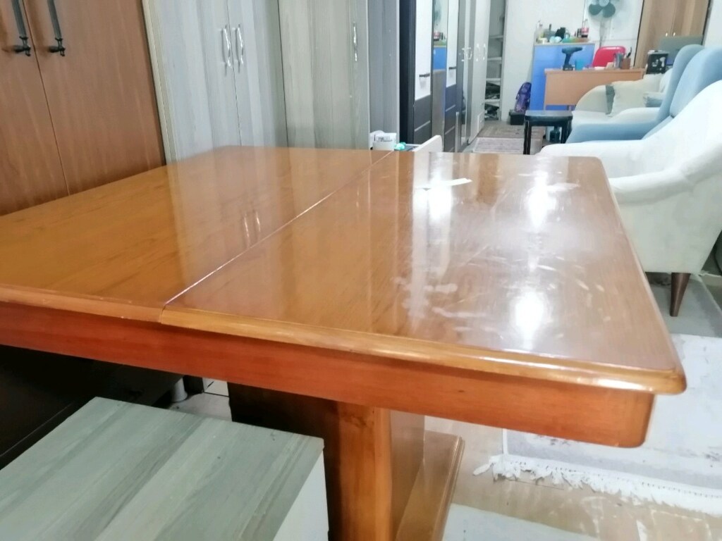 mutfak masası kare kütük masa olarak bilinir - 6