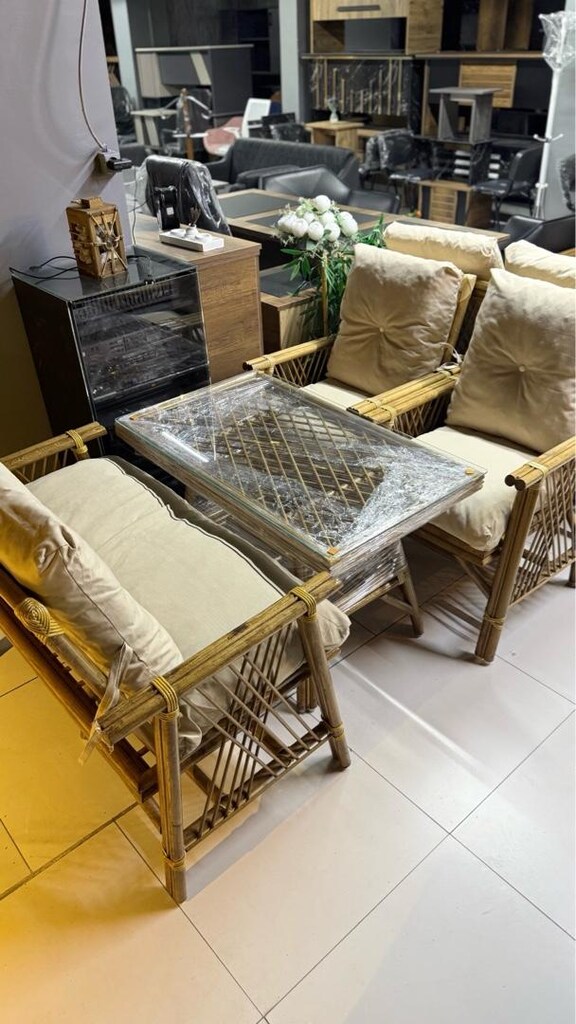 bambu bahçe balkon mobilyası - 2