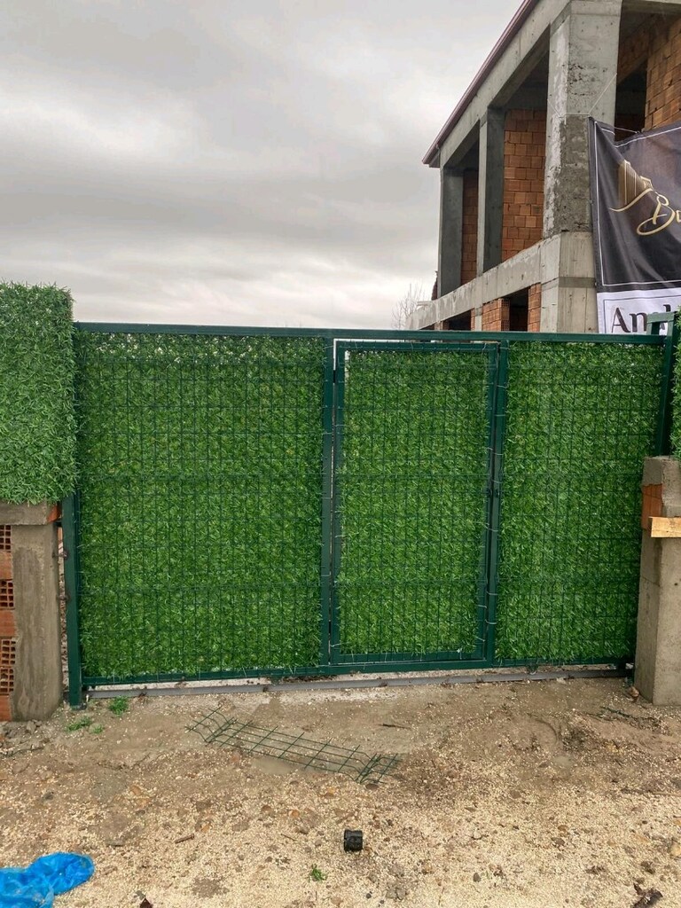 Çim Çit panel çit Galvaniz direk örgü jiletle tel malzeme montaj - 2