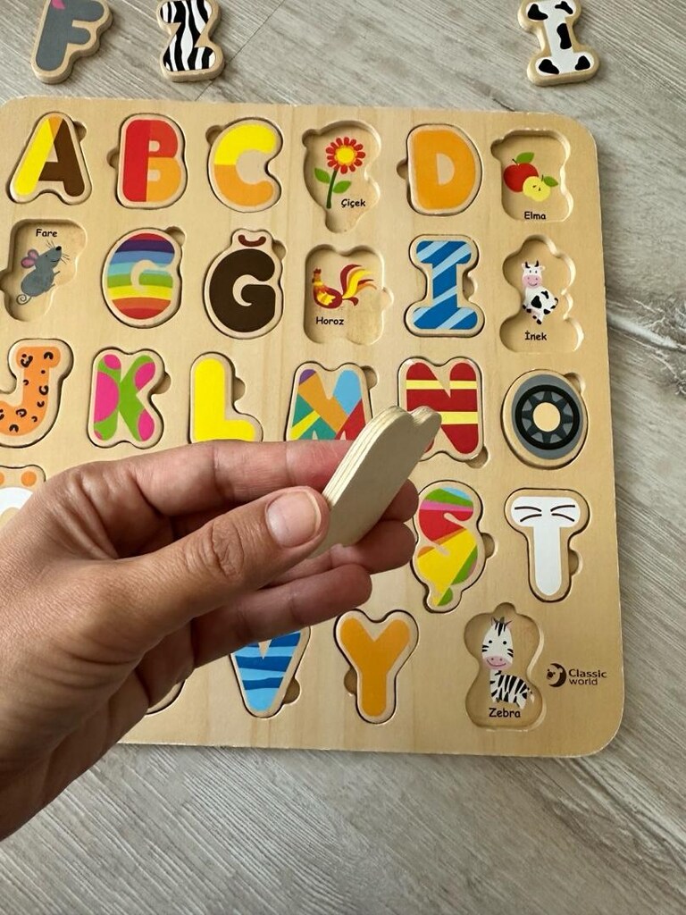 Classic World Ahşap Türkçe Alfabe Yapboz/Puzzle - 4
