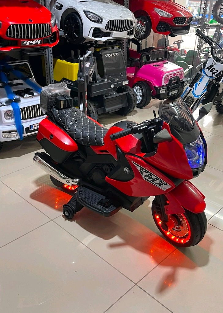 (AnkaCar çocuk oto galeri)2 MOTOR 12+12 LED MOTOR BİSİKLET AKÜLÜ ARABA - 5