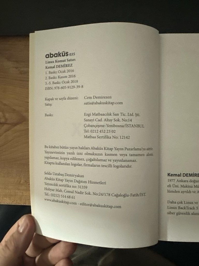 Linux Komut Satırı Kemal Demirez - 3