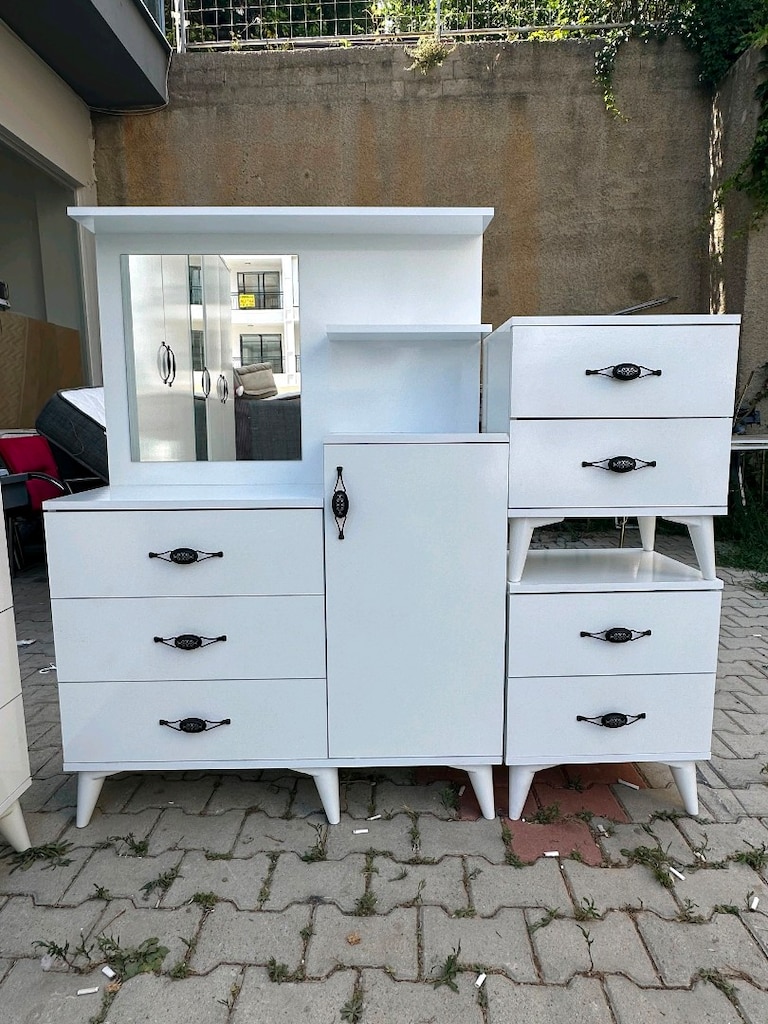 yatak odası takımı çift kişilik yatak sıfır ayarında az kullanılmış - 5