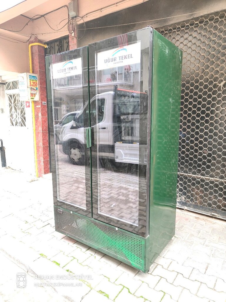 meşrubat dolabı içecek dolabı çift kapaklı kola su ayran dolabı - 8
