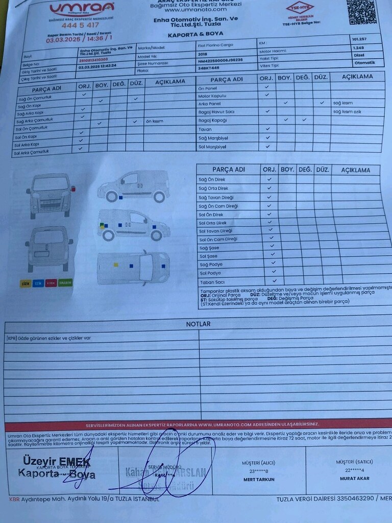 OTOMOBİL RUHSATLI -OTOMATİK VİTES DÜŞÜK KM FİORİNO - 8