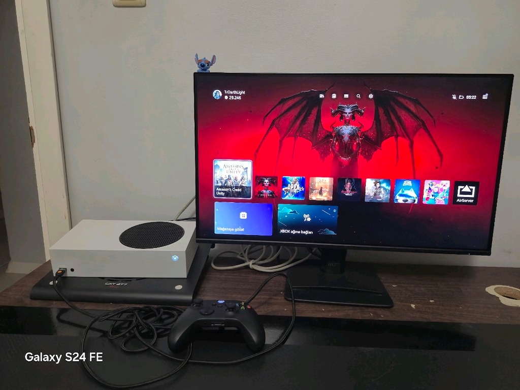 Xbox series S+Hapörlörlü monitör , hazır sistem. - 3