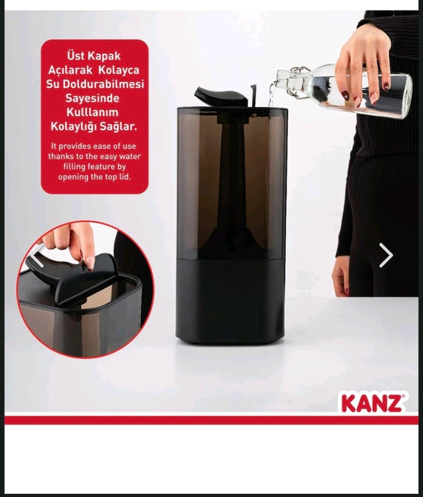 Kanz Uzaktan Kumandalı Dijital Soğuk Buhar Makinesi- Hava Nemlendirici - 4