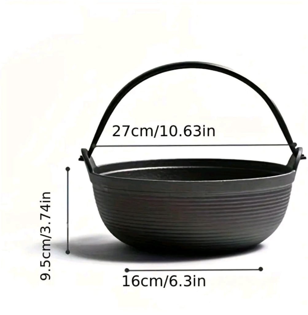 Döküm Tencere Köknar Ahşap Kapaklı 19 cm - 9