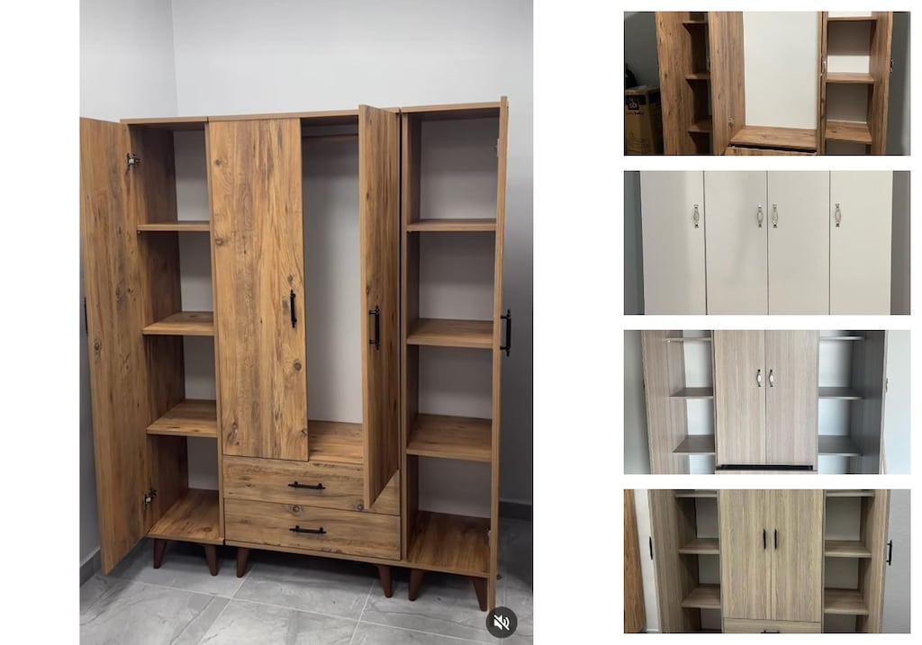 4 kapaklı elbise dolabı bqicsmbalt - 3
