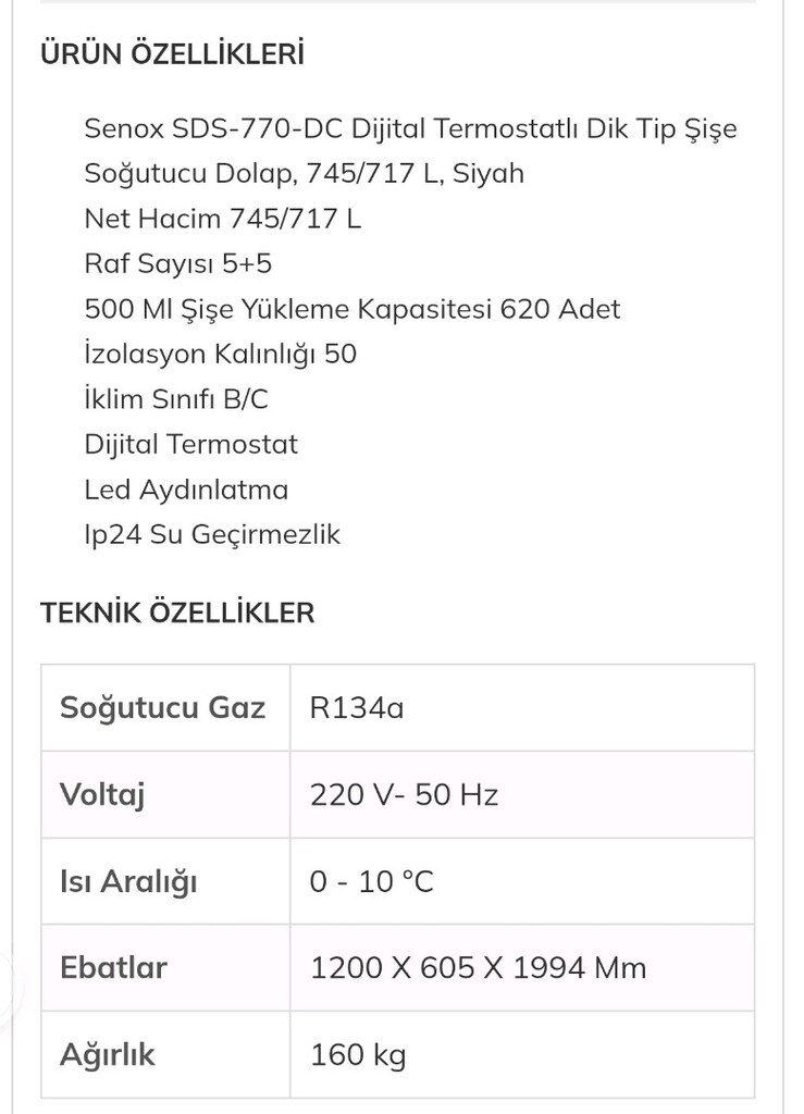 senox 6 +6 rafli cift kapakli sogutucu - 2