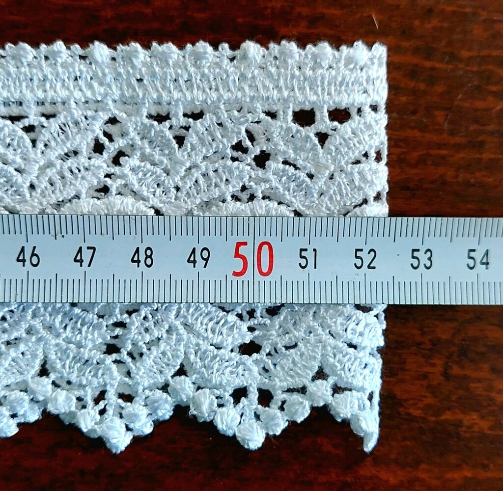 Vintage Beyaz Çiçek Motifli Gipür Dantel Şerit - 3