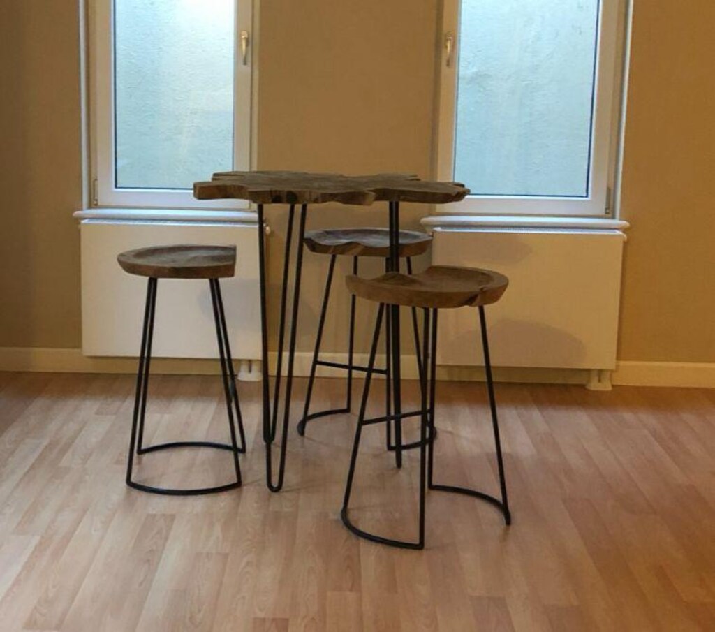 Mudo Concept - Bar Seti - Masa ve 3 Sandalye - 7