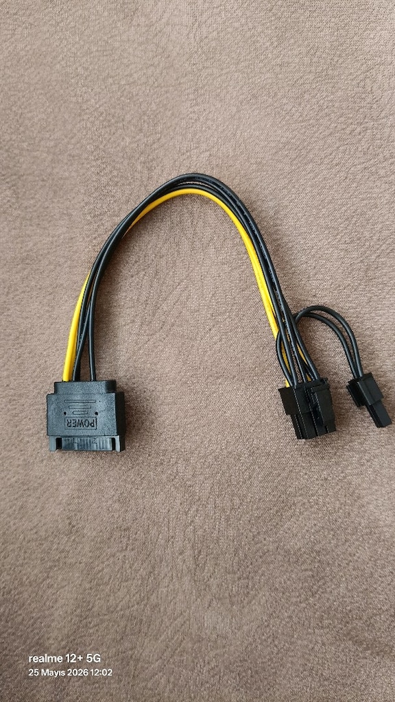Ekran kartı için 6+2 pin sata Adaptör - 2