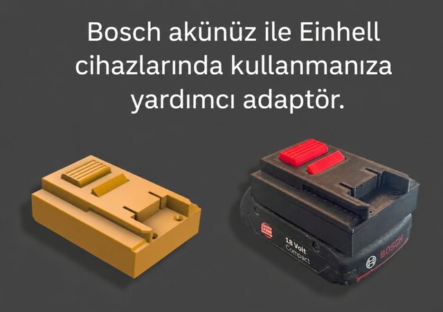 Bosch 18V Aküden Einhell Cihazlara Geçiş Adaptörü 11 Adet