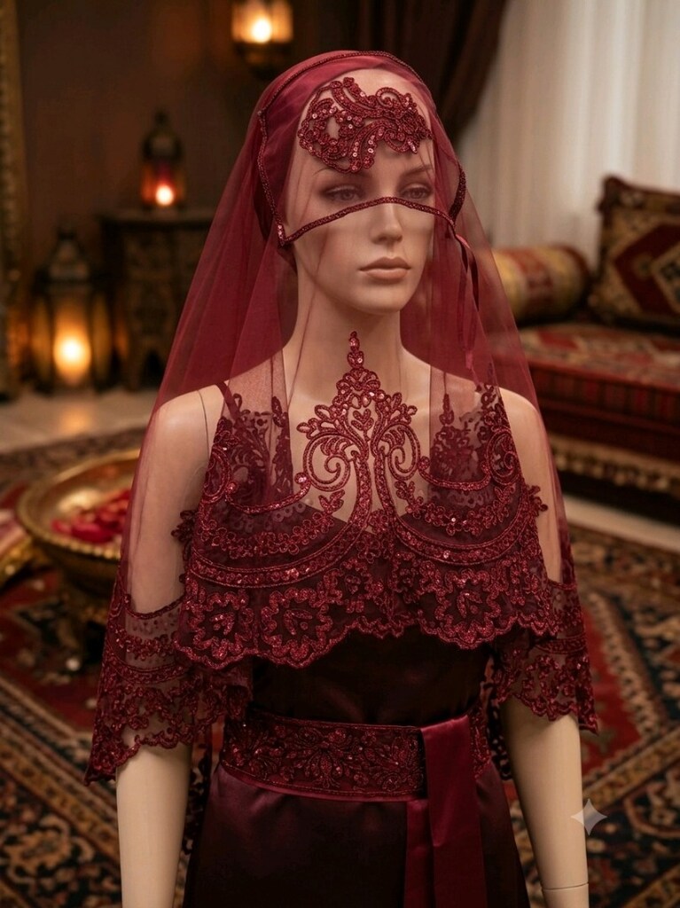kına yüz ,örtüsü kemeri,eldiveni - 2