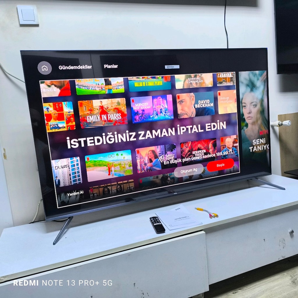 TCL 140 Ekran Qled TV jelatini üstünde Tertemiz Televizyon - 7