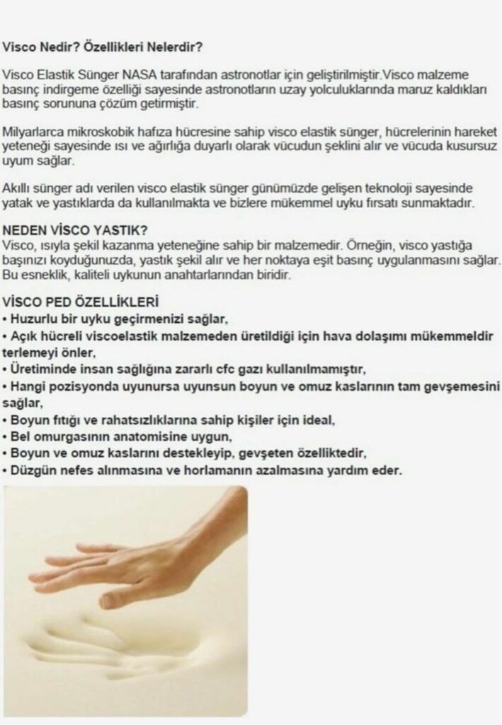 Anadolu visco yatak pedi 100x200 - 2