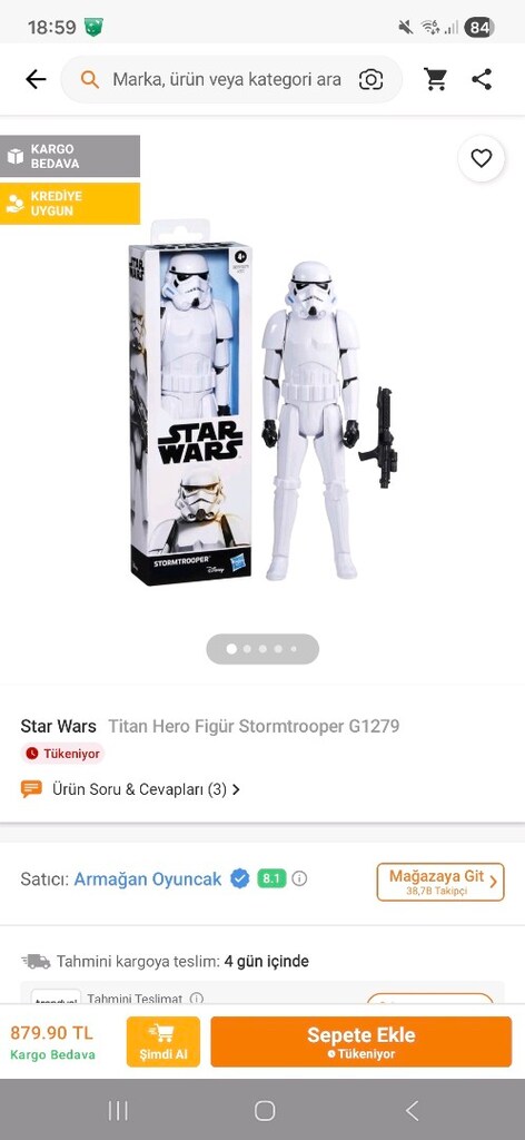 Star Wars Titan Serisi 30 cm Figür Stormtrooper - 7