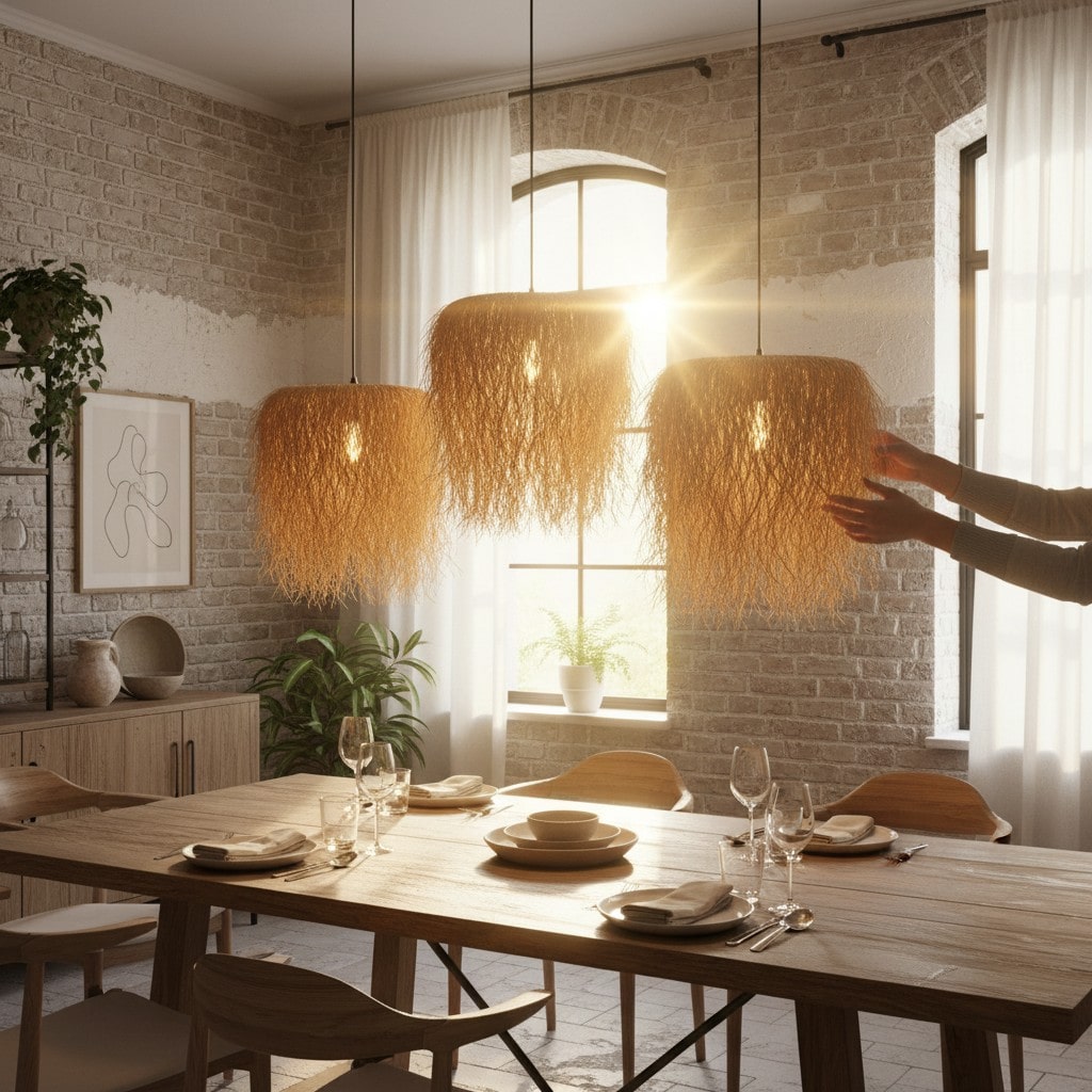 BOHO MONO El Yapımı Saçak Dokuma Sarkıt Avize – Sıfır - 3