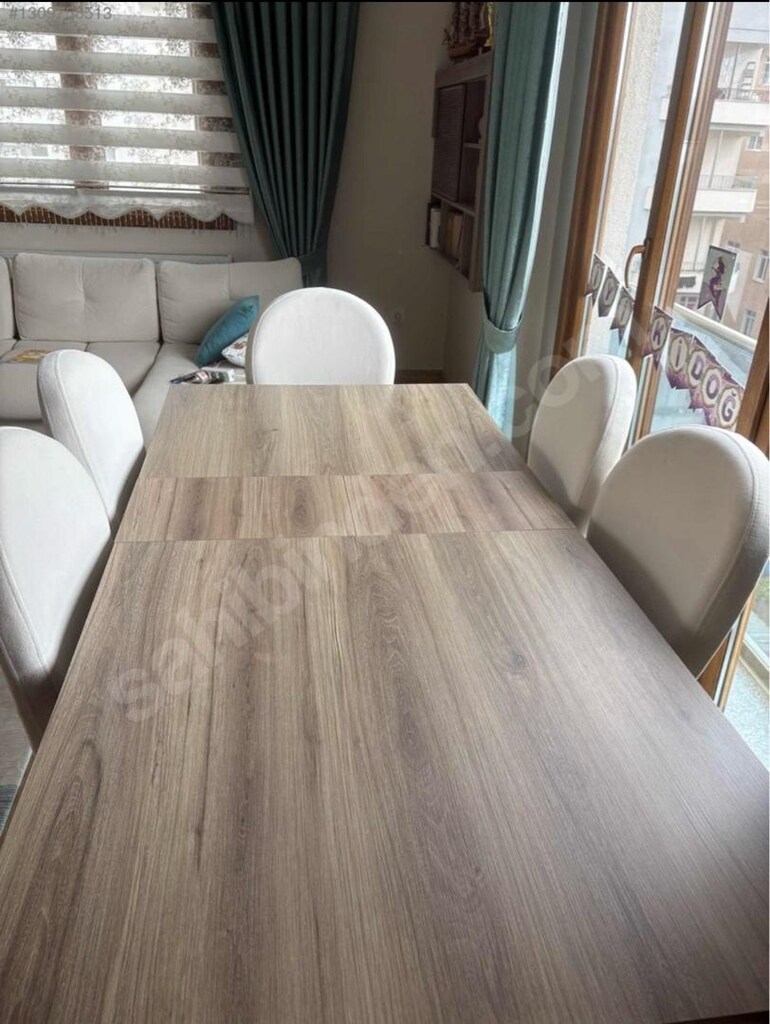 Kargılı Mobilya Açılır Yemek Masası + 6 Sandalye (Özel Bölmeli) - 6
