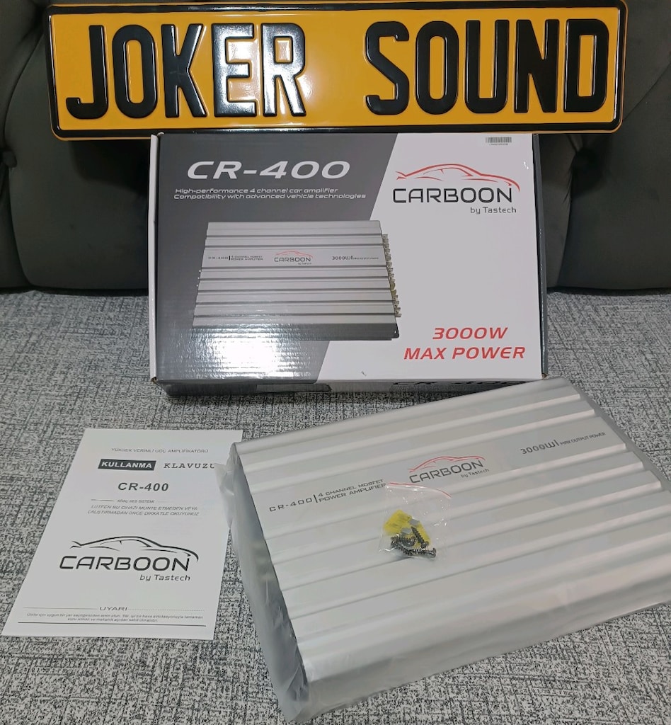 CARBOON CR-400 4 KANAL OTO ANFİ 3000 W SIFIR ÜRÜN KAPALI KUTU - 2