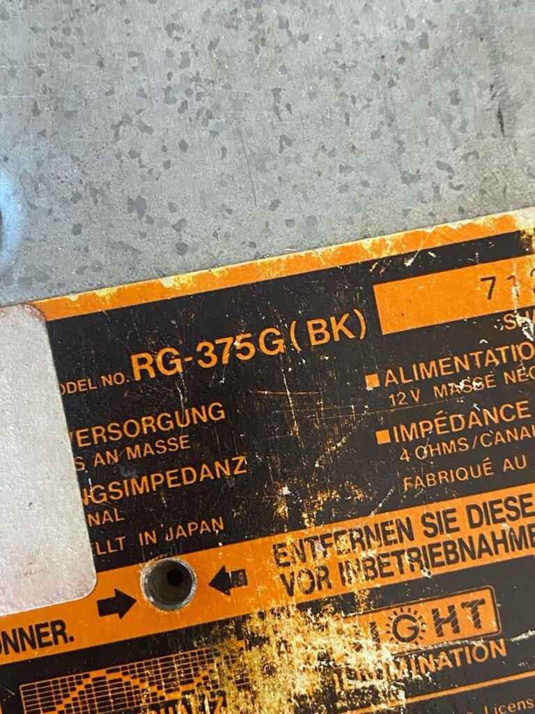 Sharp RG-375G (BK) Oto Teybi - Klasik / Vintage Oto Ses Sistemi - 7