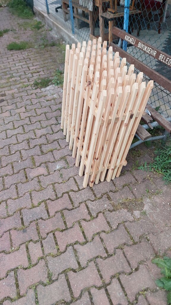 Ahşap bahçe sınır çiti - 3