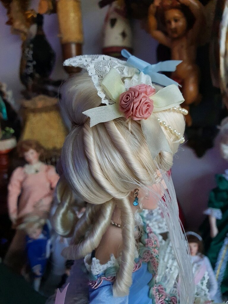 Marie Antoinette porselen bebek damgalı vintage - 15