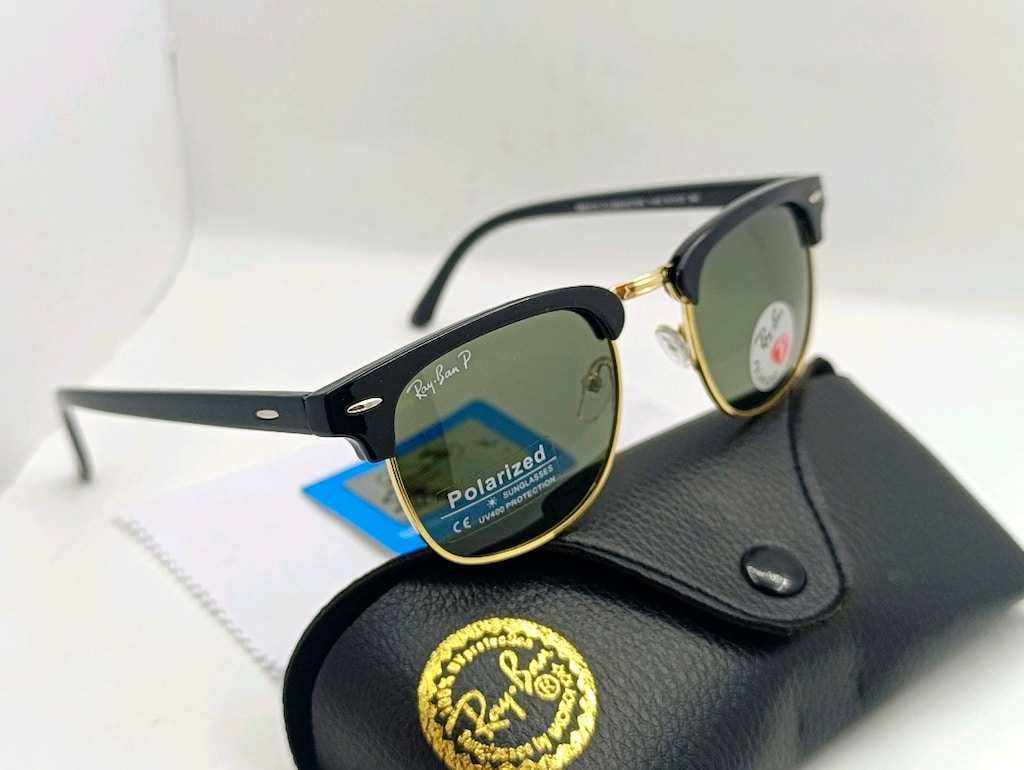 SIFIR KUTUSUNDA, RAYBAN ( CLUPMASTER) POLARİZE,UV400 FİLTRELEME