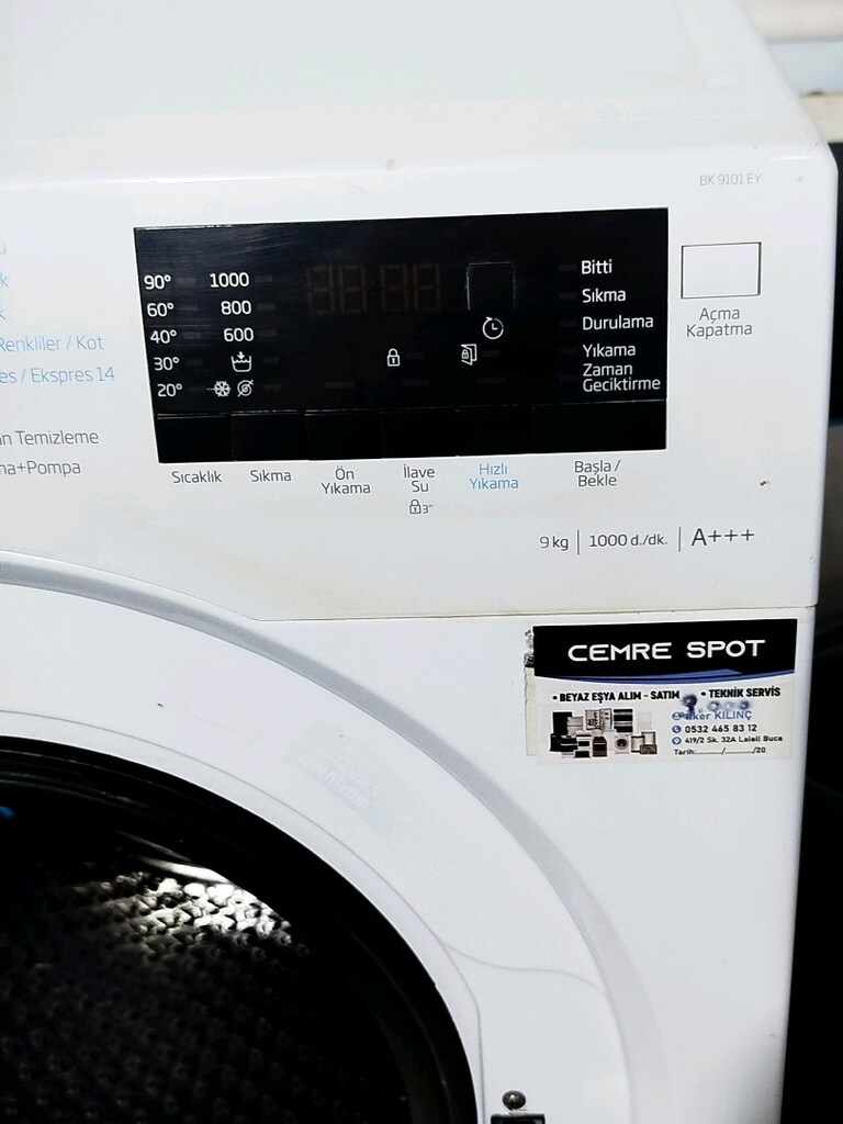 BEKO 9 KG ÇAMAŞIR MAKİNESİ İZMİR İÇİ 3 AY GARANTİMİZ VARDIR - 7