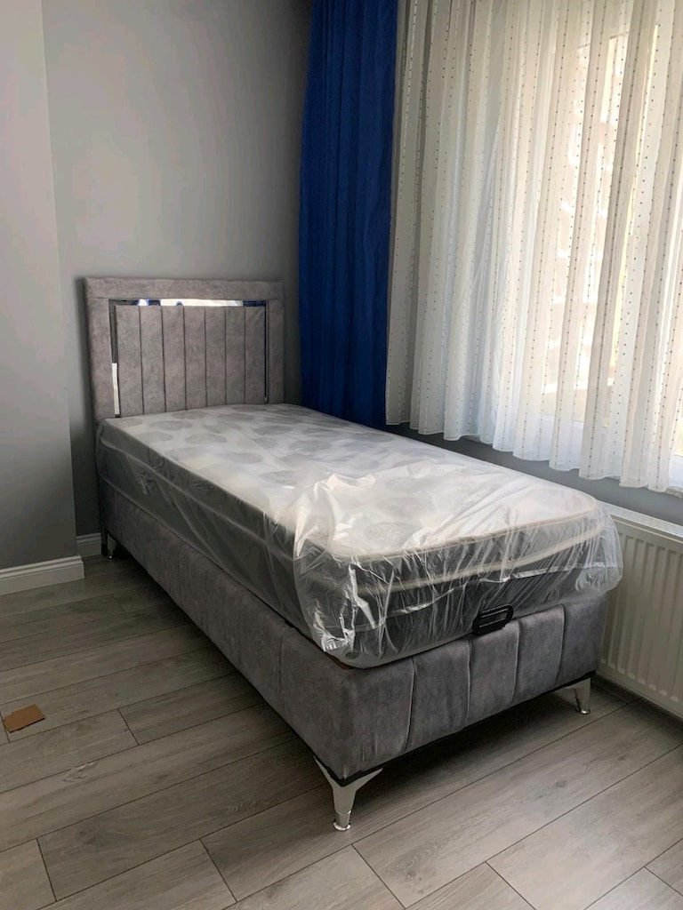 Tek kişilik baza başlık yatak - 3