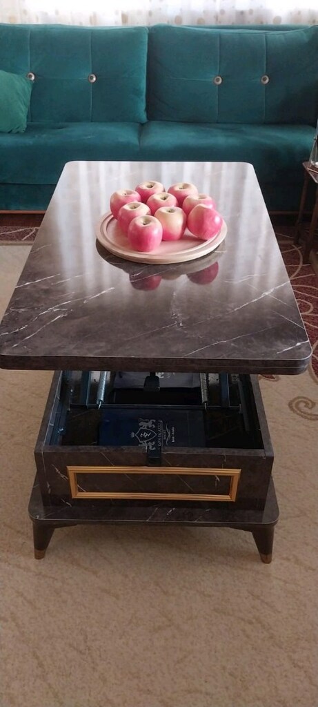 Mermer desenli sehpa - 4