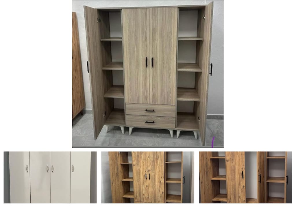4 kapaklı elbise dolabı bgwzpfcvkq - 4