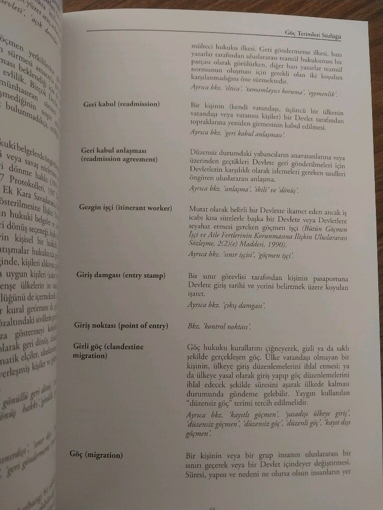 Göç Terimleri Sözlüğü - 8