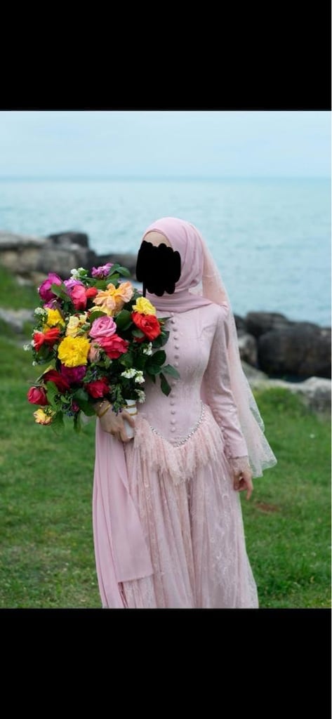 tesettür nişan elbisesi