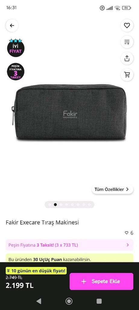 Sıfır Kapalı Kutu Fakir Traş makinası - 11