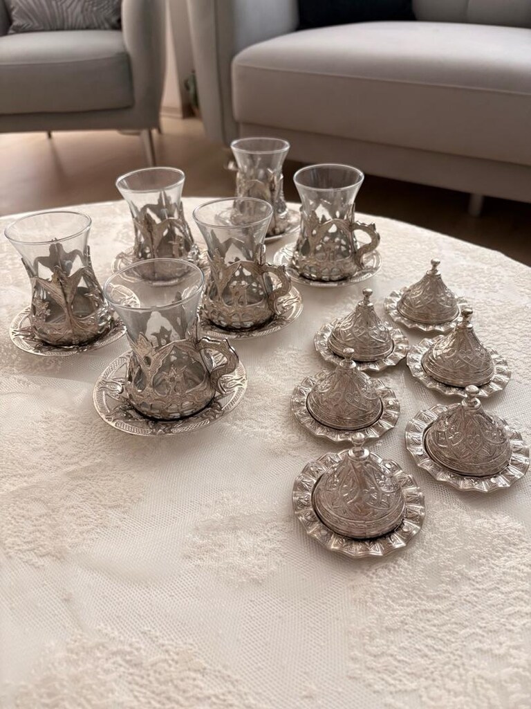 6'lı çay bardağı ve lokumluk - 2