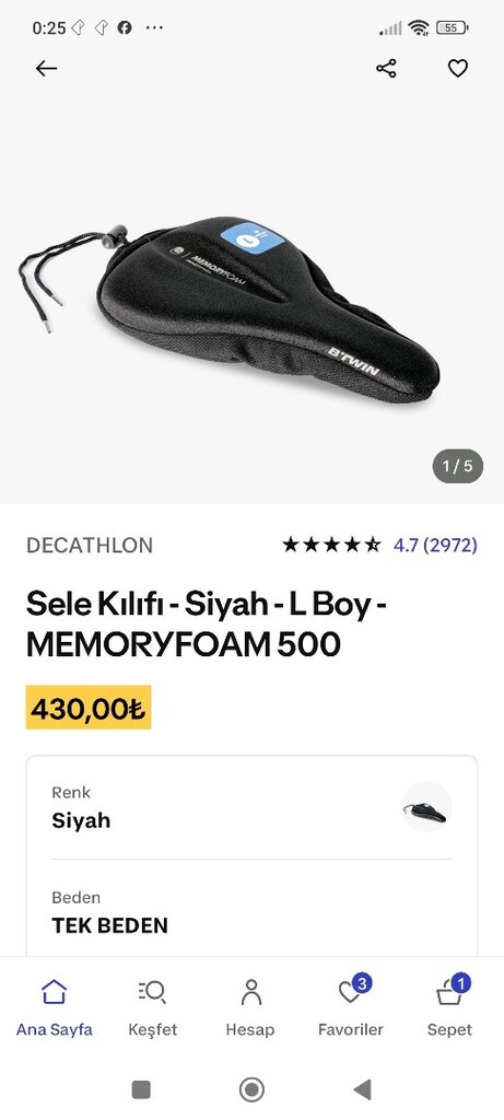 Decathlon bisiklet Sele pedi - 2