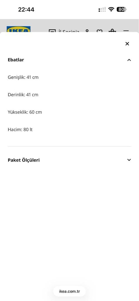 Ikea Çamaşır Sepeti ( Rattan) 80lt - 5