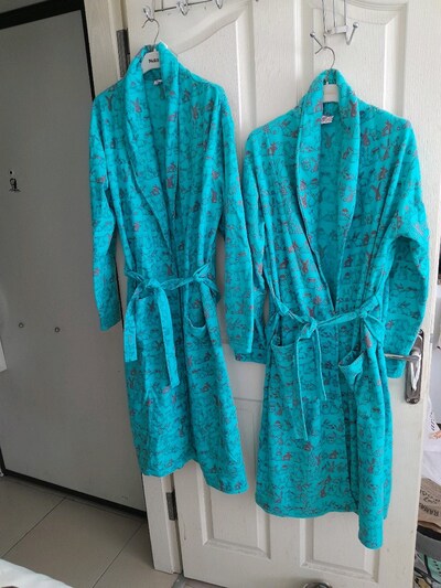 Son fiyat! ! 2'li (M-XL), Mavi polar sabahlik takim