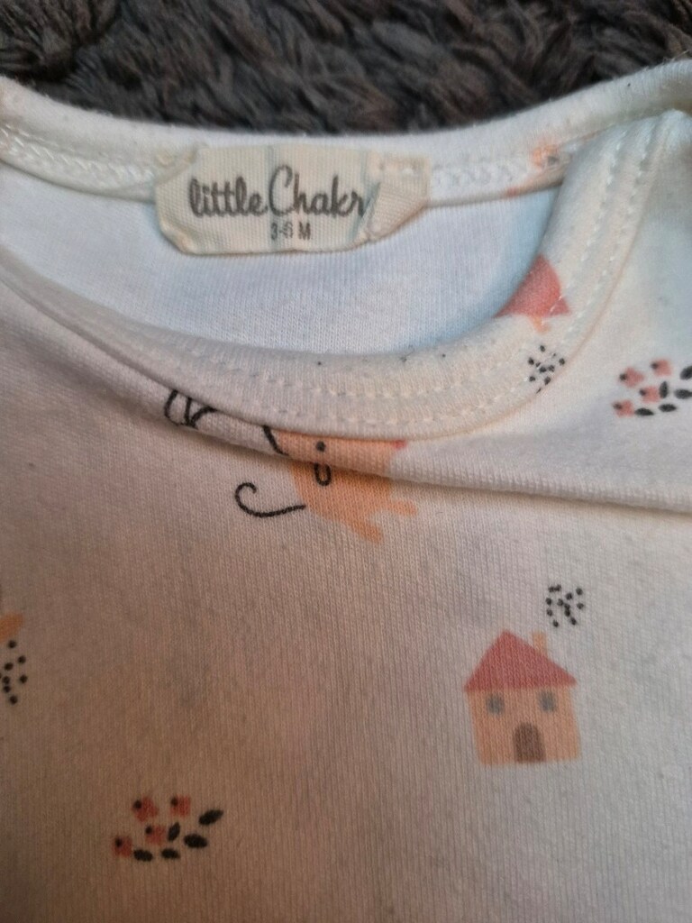 Carter’s 3-6 ay 2’li kız bebek body seti - 2