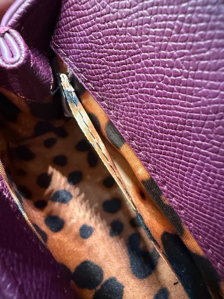 D&G Sicily Lüks Bordo El ve Omuz Çantası - 9