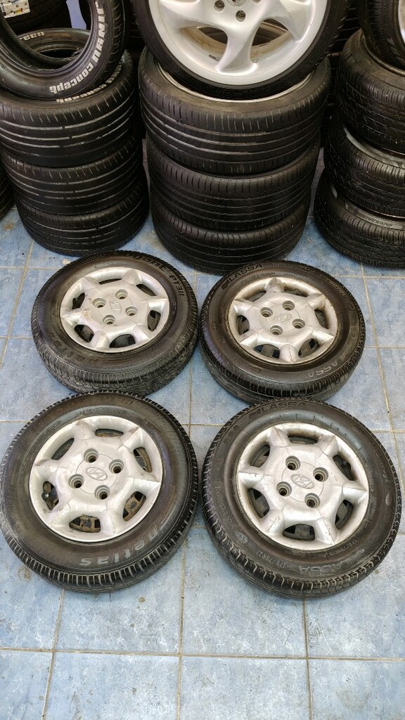 13 inç 4*114.3 kara jant lastik kapak Hyundai yumurta kasa - 2