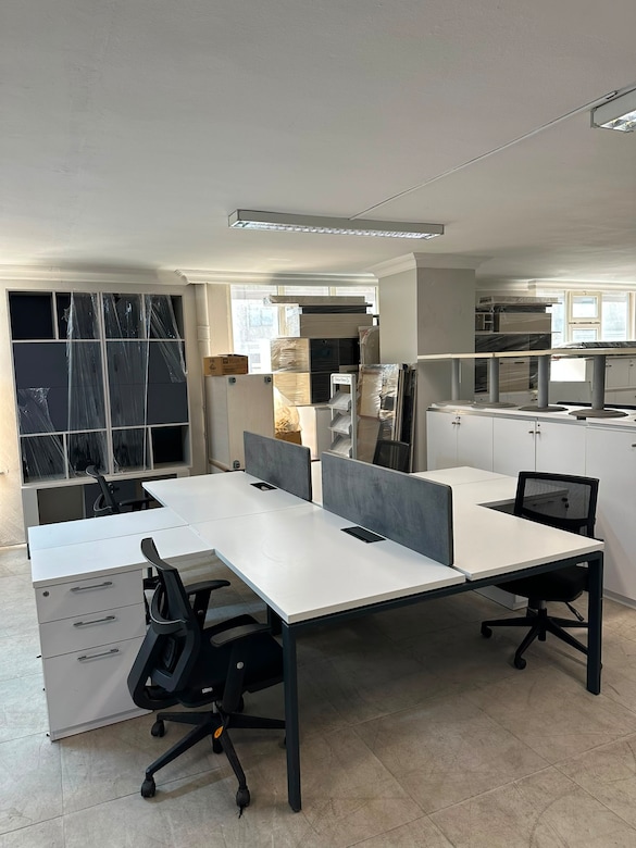 KLAS OFİS ÜSKÜDAR 4 KİŞİLİK BEYAZ ÇALIŞMA GRUBU - 160x280 CM - 3