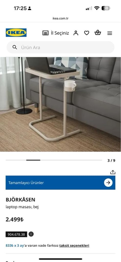 ikea laptop masası - 6