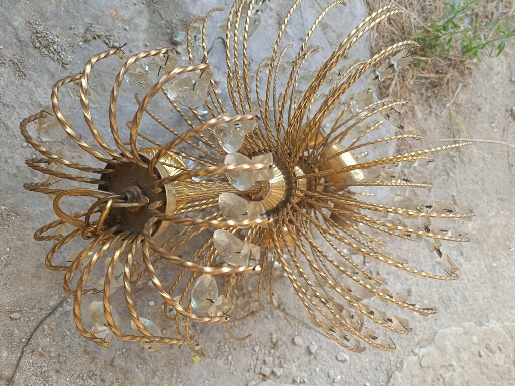 Vintage taşlı avize - 7