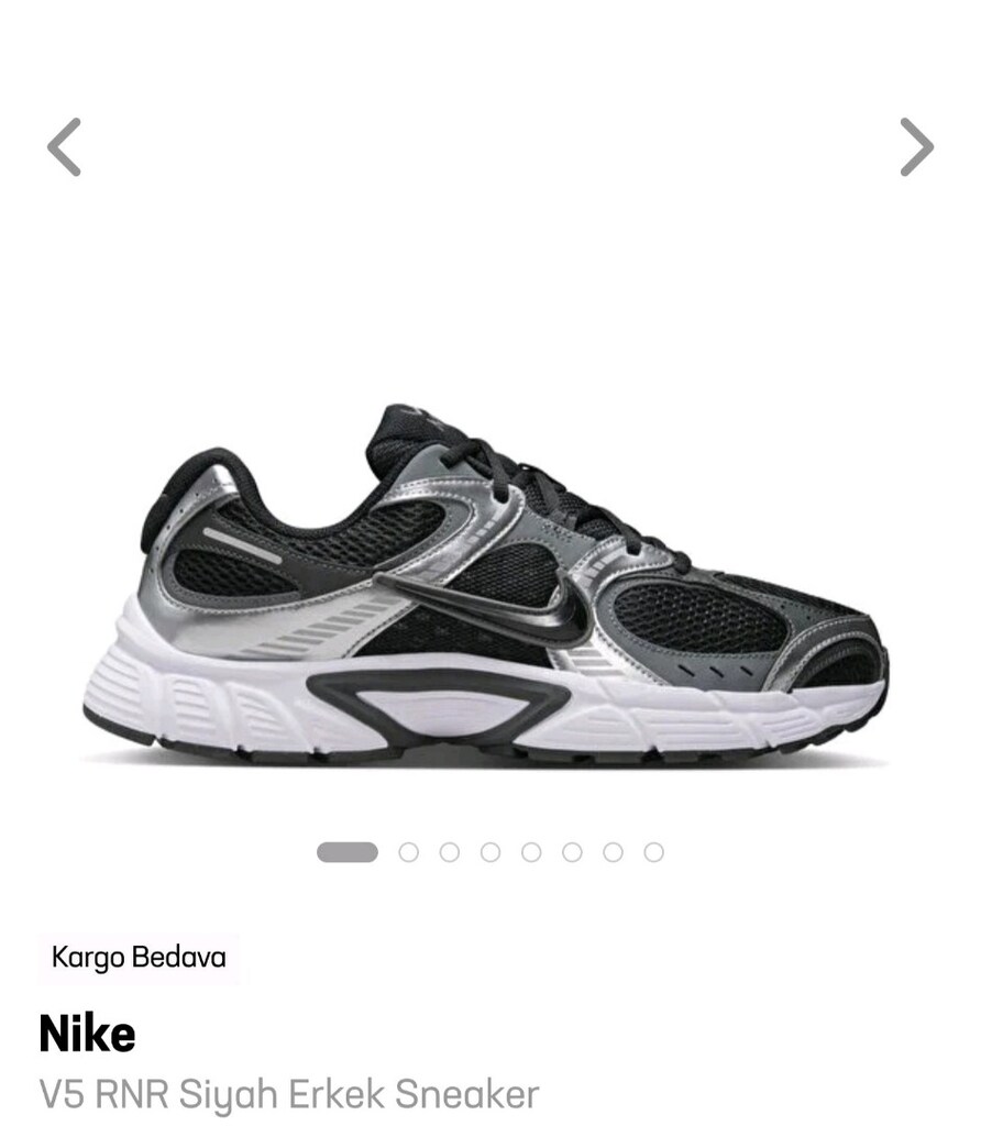 Nike V5 RNR Siyah Erkek Sneaker