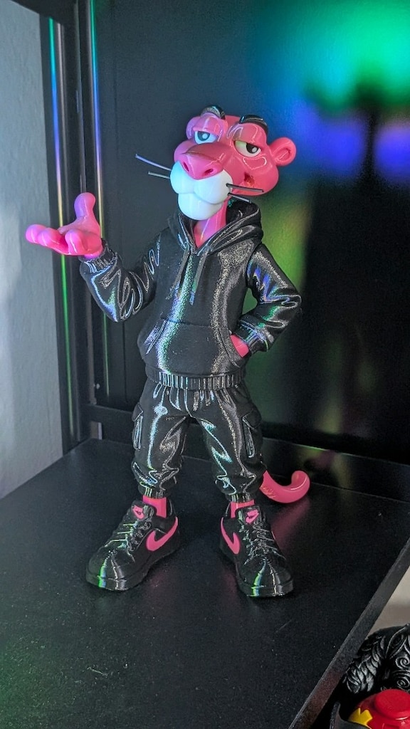 Pembe Panter Kulaklık Tutucu Stan 3D baskılab_ankara - 5