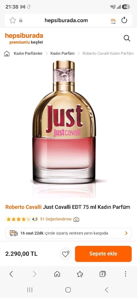 just cavalli kadin edp parfum 75 ml - 4