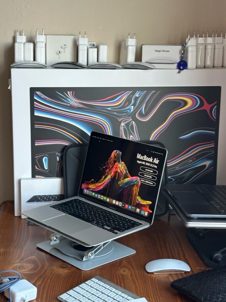 Macbook air M1 çipli özel üretim 256 gb ssd 16 gb ram silver renk - 4